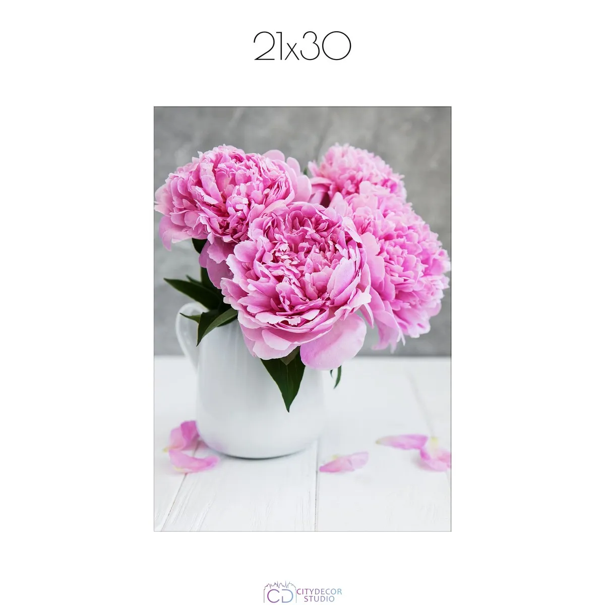 Постер Citydecor Пион арт. 3 (1 постер 21x30 см без рамы)