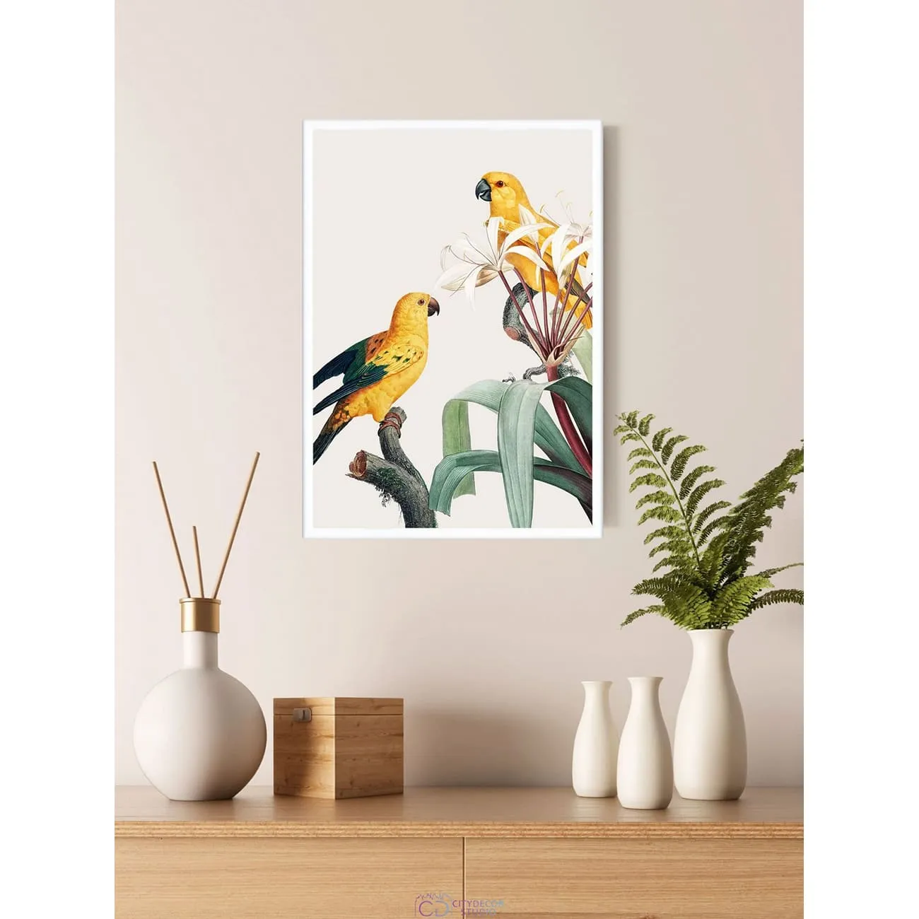 Постер Citydecor Попугайчики арт. 1 (1 постер 21x30 см без рамы)