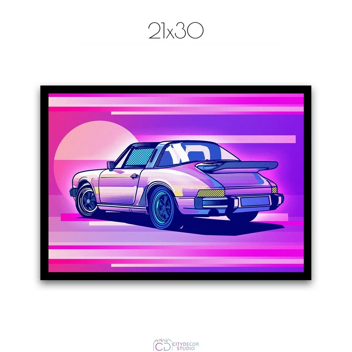 Постер Citydecor Порше арт. 1 (1 постер 21x30 см без рамы)