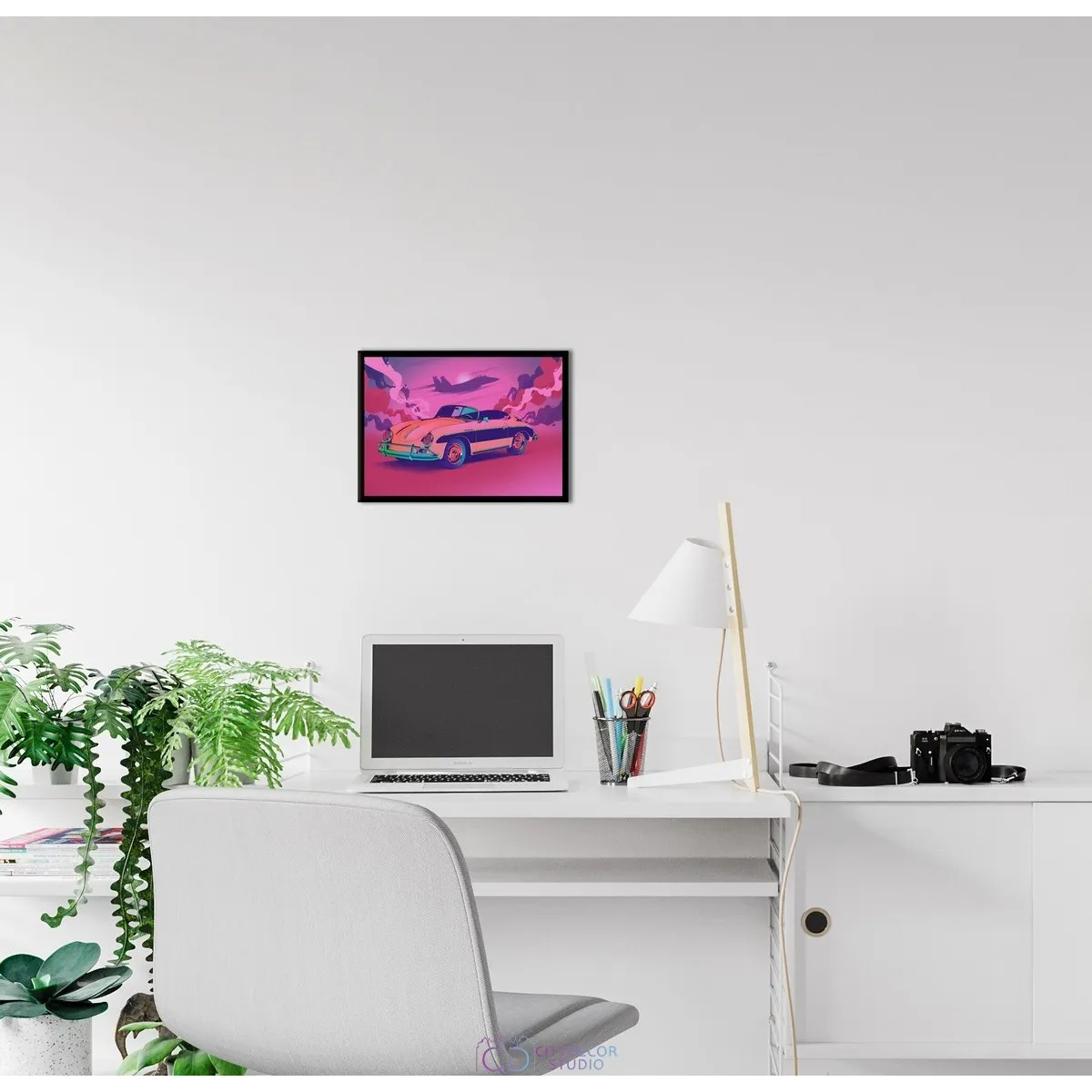 Постер Citydecor Порше Ретро арт. 1 (1 постер 21x30 см без рамы)