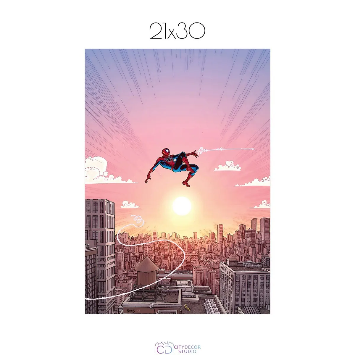 Постер Citydecor Человек-паук арт. 41 (1 постер 21x30 см без рамы)