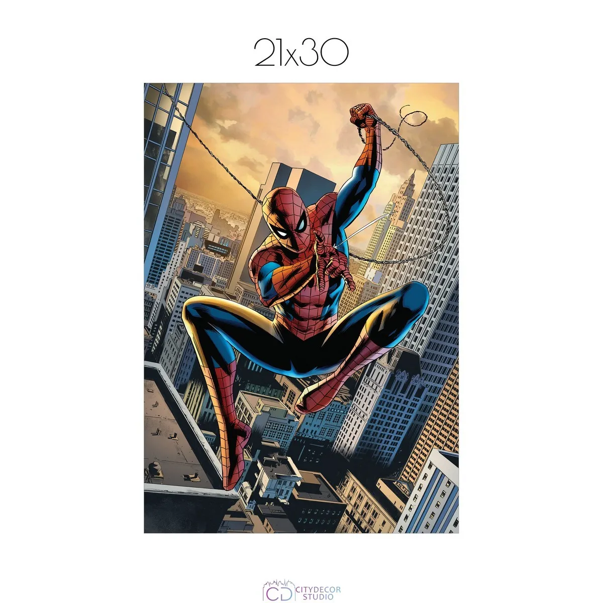 Постер Citydecor Человек-паук арт. 7 (1 постер 21x30 см без рамы)