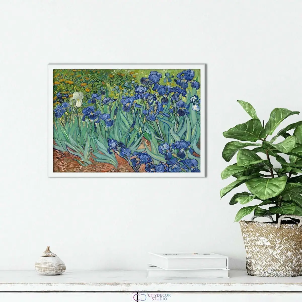 Постер Citydecor "Ирисы", Винсент ван Гог. Репродукция (1 постер 21x30 см без рамы)