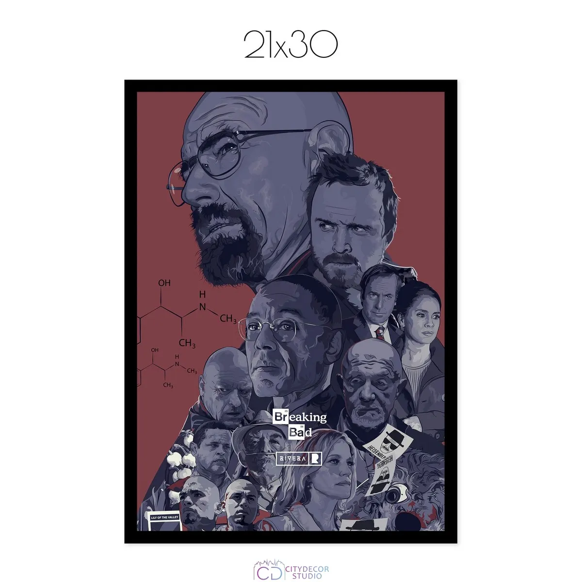 Постер Citydecor Во все тяжкие арт. 1 (1 постер 21x30 см без рамы)