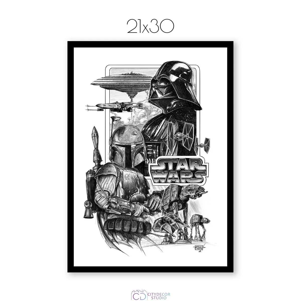 Постер Citydecor Звездные воины арт. 11 (1 постер 21x30 см без рамы)