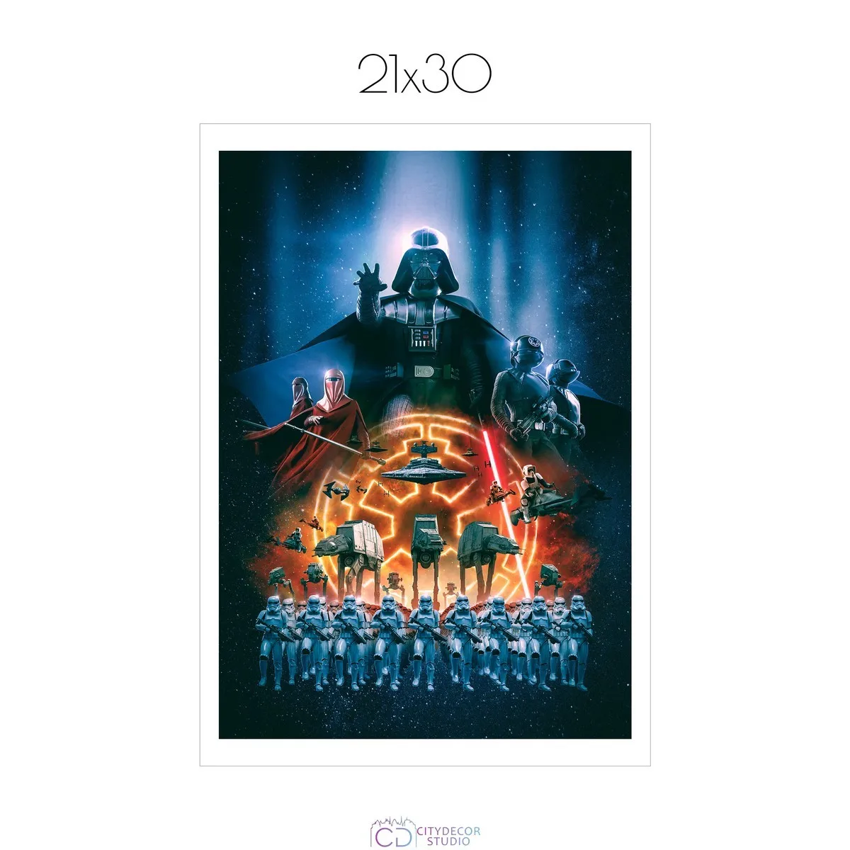 Постер Citydecor Звездные воины арт. 2 (1 постер 21x30 см без рамы)