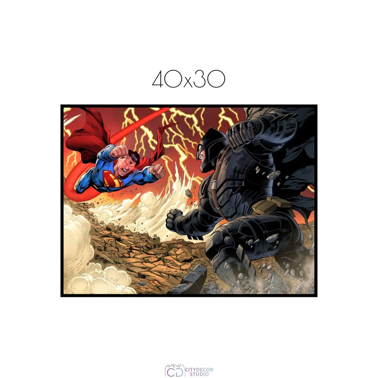 Постер Citydecor Batman арт. 12 (1 постер 30x40 см без рамы)