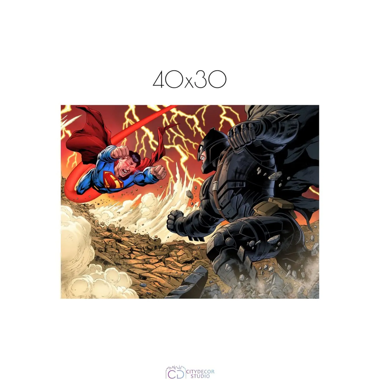 Постер Citydecor Batman арт. 12 (1 постер 30x40 см без рамы)