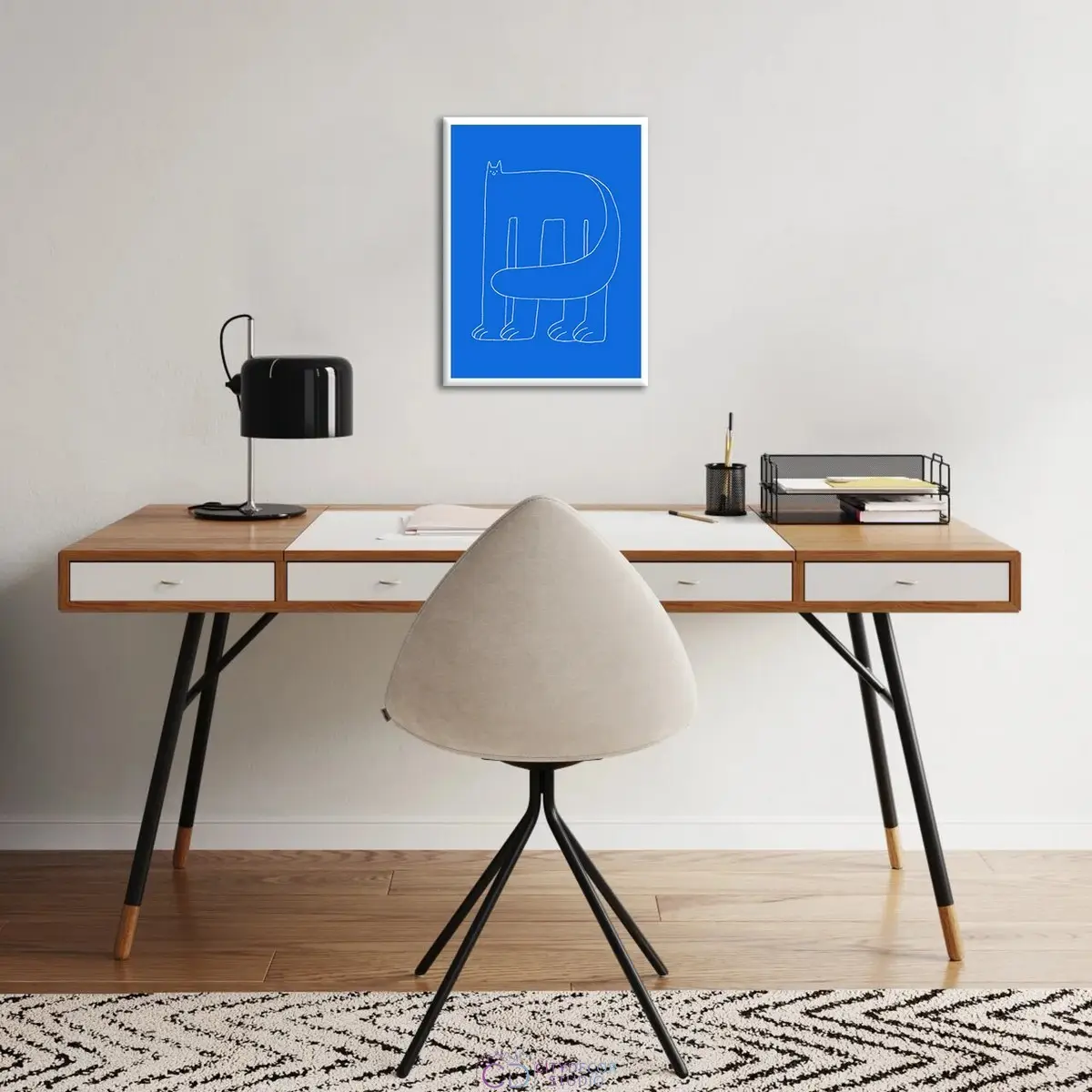 Дизайнерский постер Citydecor Большой кот арт. 2 (1 постер 30x40 см без рамы)