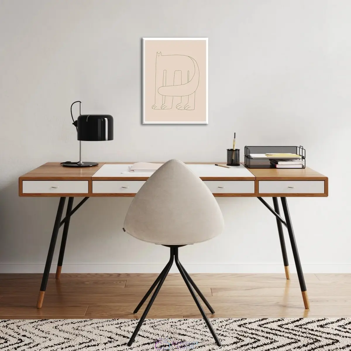 Дизайнерский постер Citydecor Большой кот арт. 3 (1 постер 30x40 см без рамы)