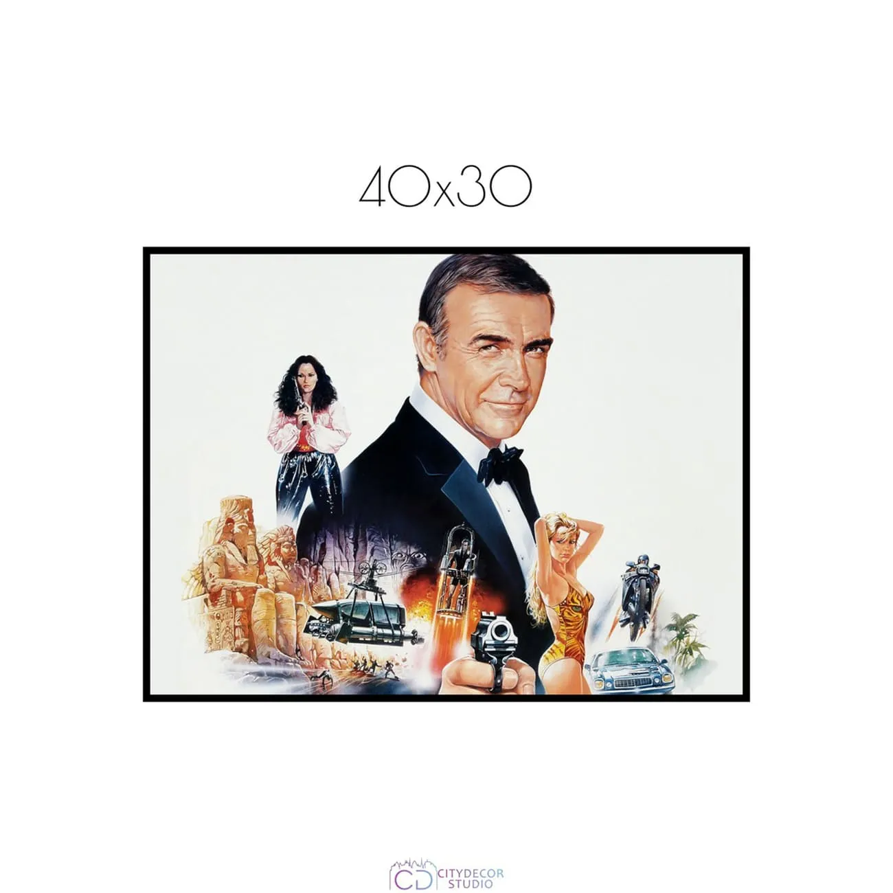 Постер Citydecor Джеймс Бонд арт. 9 (1 постер 30x40 см без рамы)