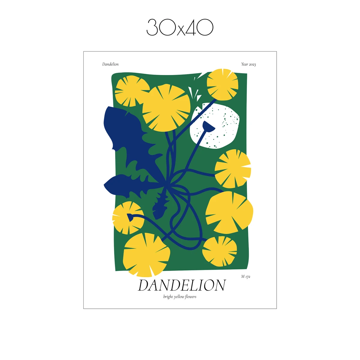 Постер Citydecor Dandelion (1 постер 30x40 см без рамы)