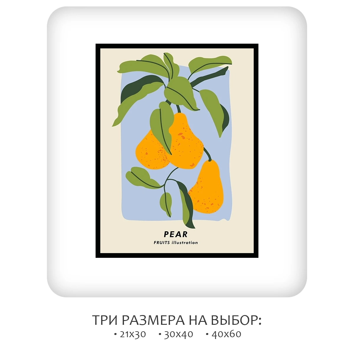 Постер Citydecor Фрукты арт. 3 (1 постер 30x40 см без рамы)