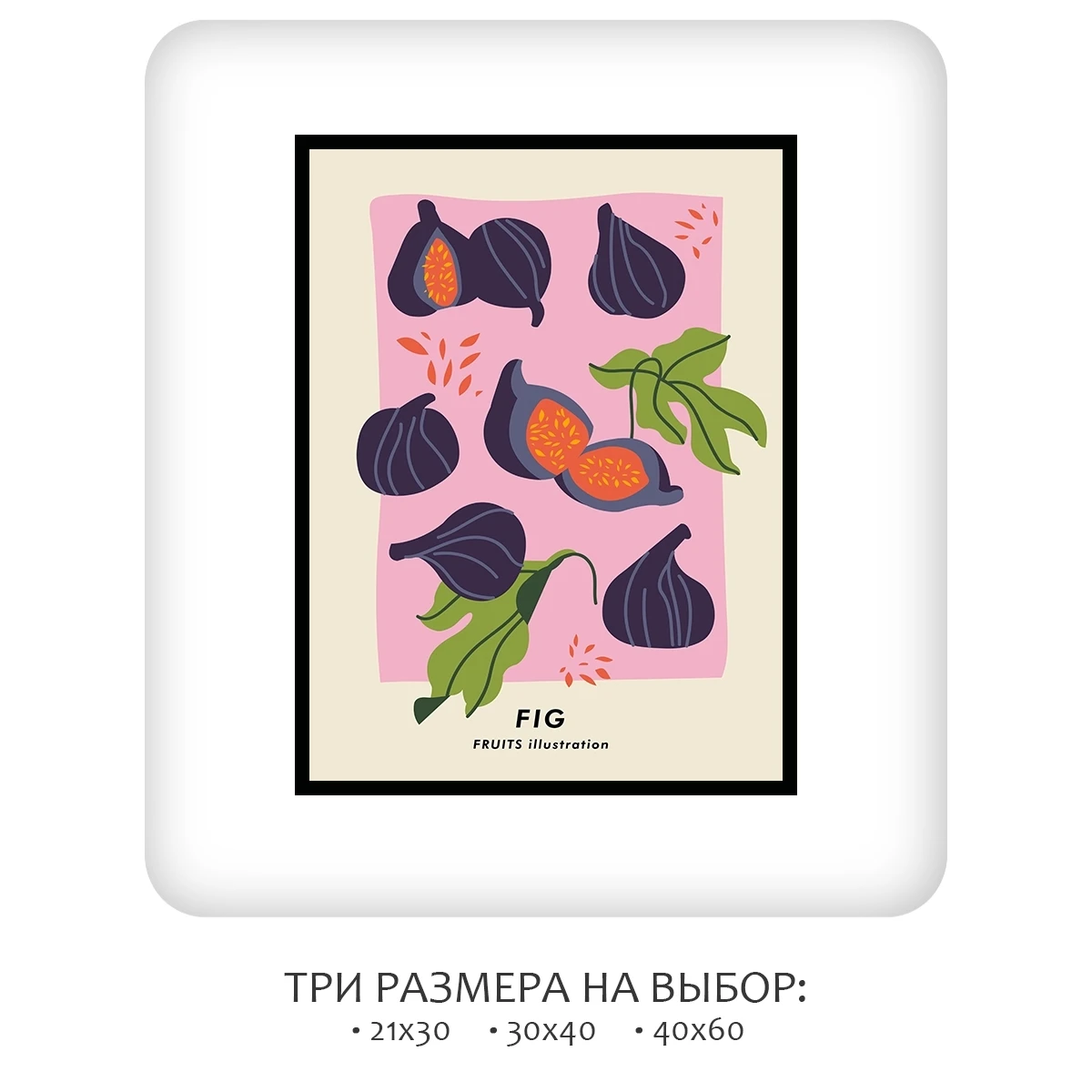 Постер Citydecor Фрукты арт. 9 (1 постер 30x40 см без рамы)