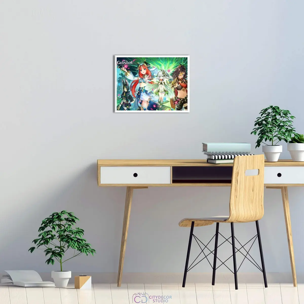 Постер Citydecor Genshin арт. 1 (1 постер 30x40 см без рамы)