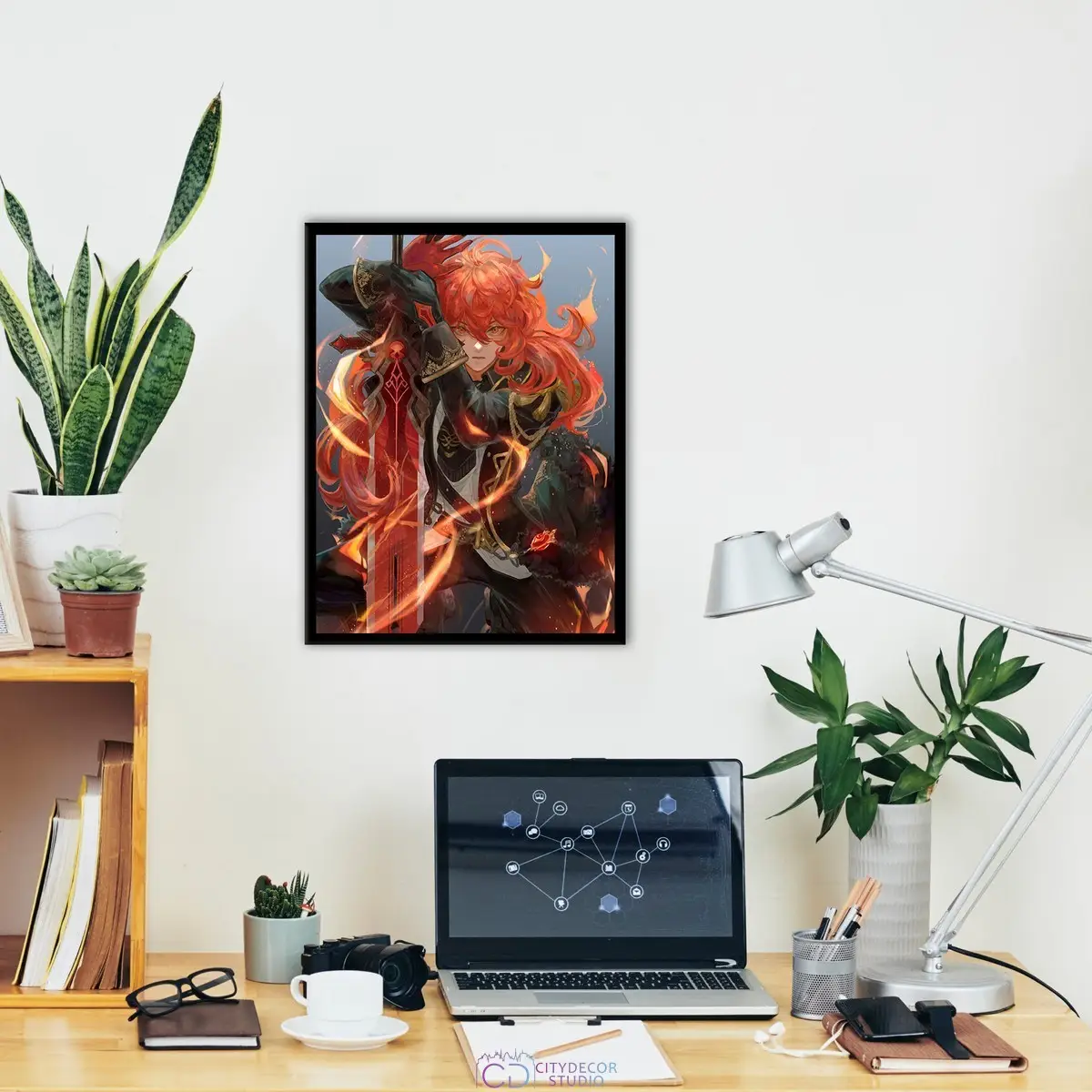 Постер Citydecor Genshin арт. 17 (1 постер 30x40 см без рамы)