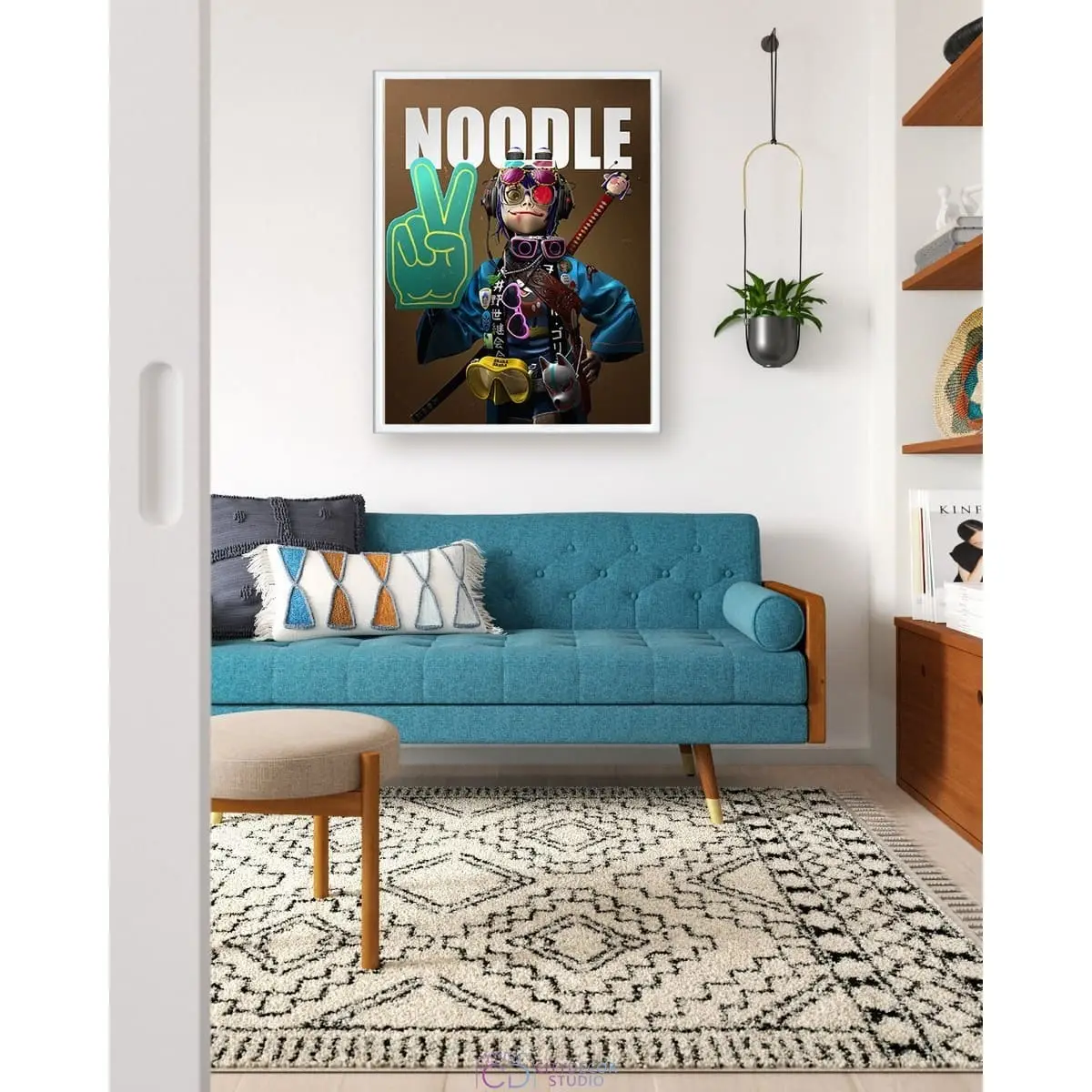 Постер Citydecor Gorillaz арт. 9 (1 постер 30x40 см без рамы)