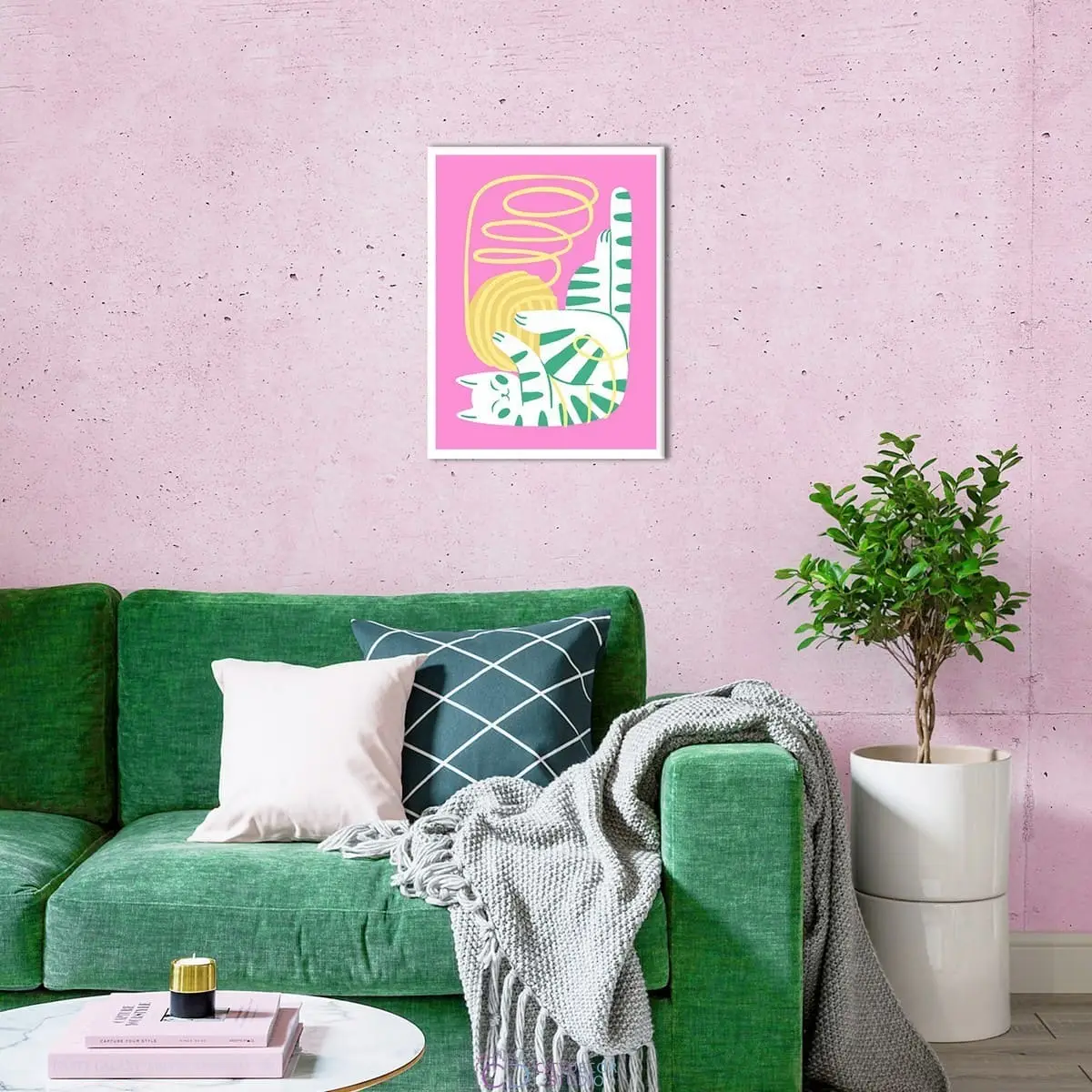 Дизайнерский постер Citydecor Котик арт. 4 (1 постер 30x40 см без рамы)