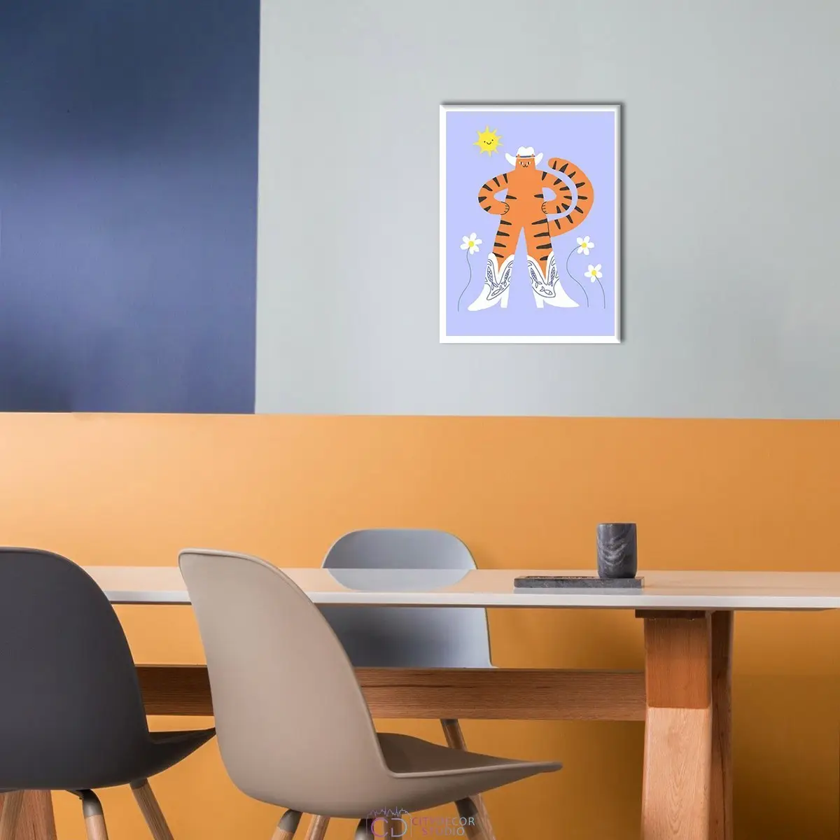 Дизайнерский постер Citydecor Кот в сапогах арт. 1 (1 постер 30x40 см без рамы)
