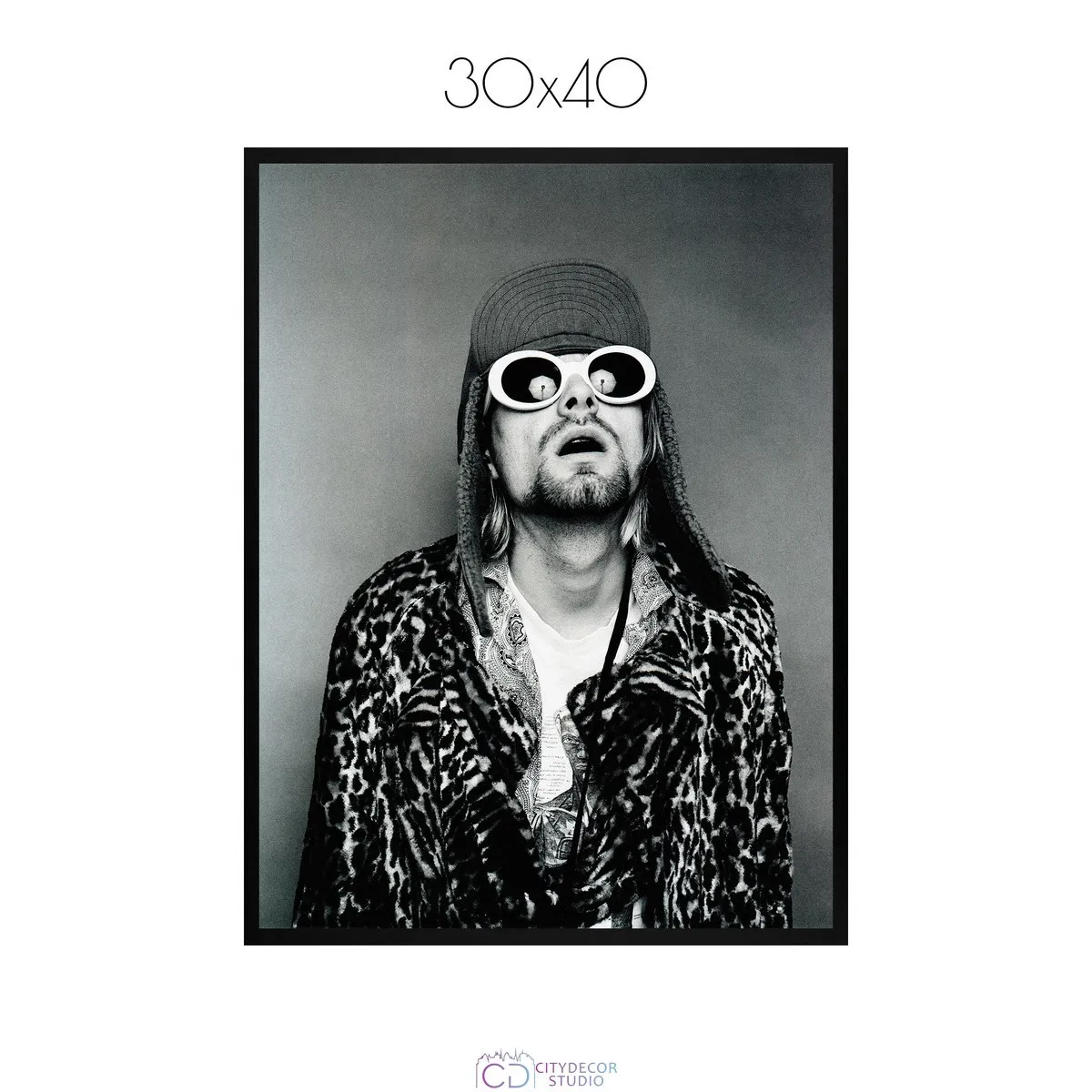 Постер Citydecor Kurt Cobain арт. 4 (1 постер 30x40 см без рамы)