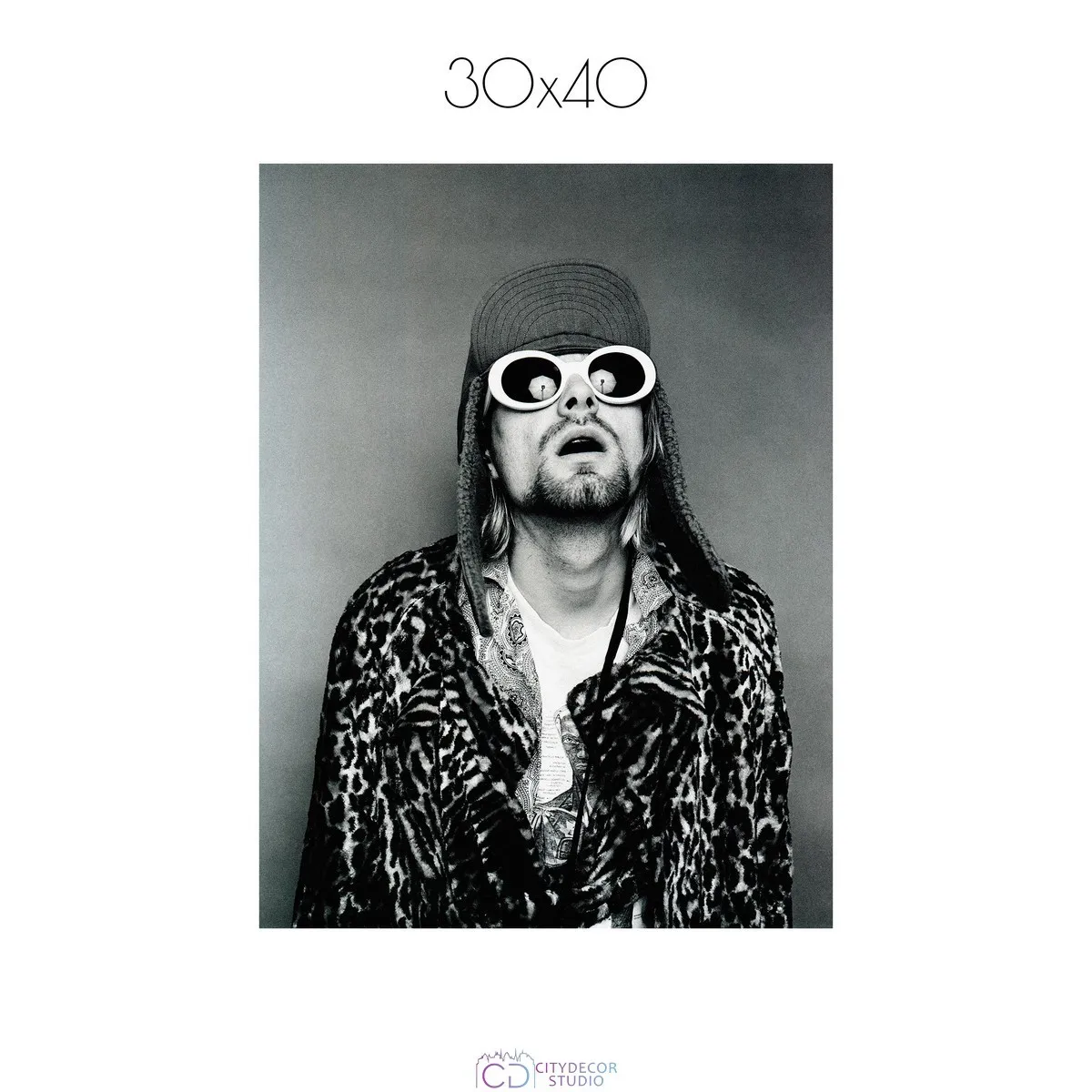 Постер Citydecor Kurt Cobain арт. 4 (1 постер 30x40 см без рамы)