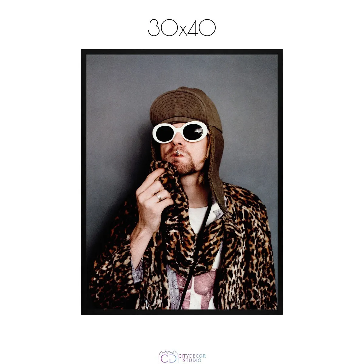 Постер Citydecor Kurt Cobain арт. 5 (1 постер 30x40 см без рамы)