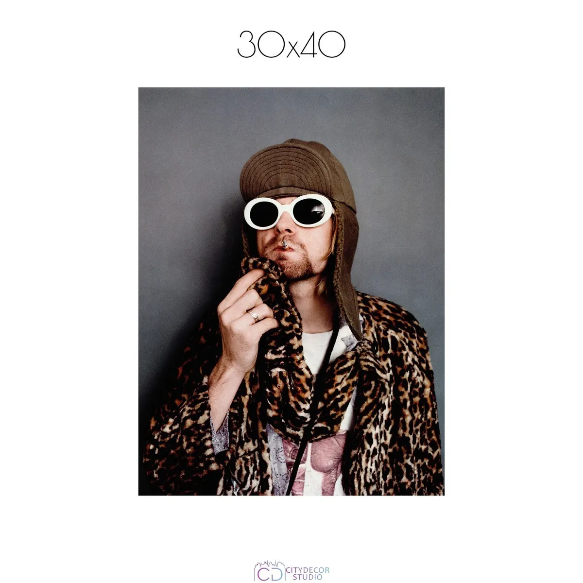 Постер Citydecor Kurt Cobain арт. 5 (1 постер 30x40 см без рамы)