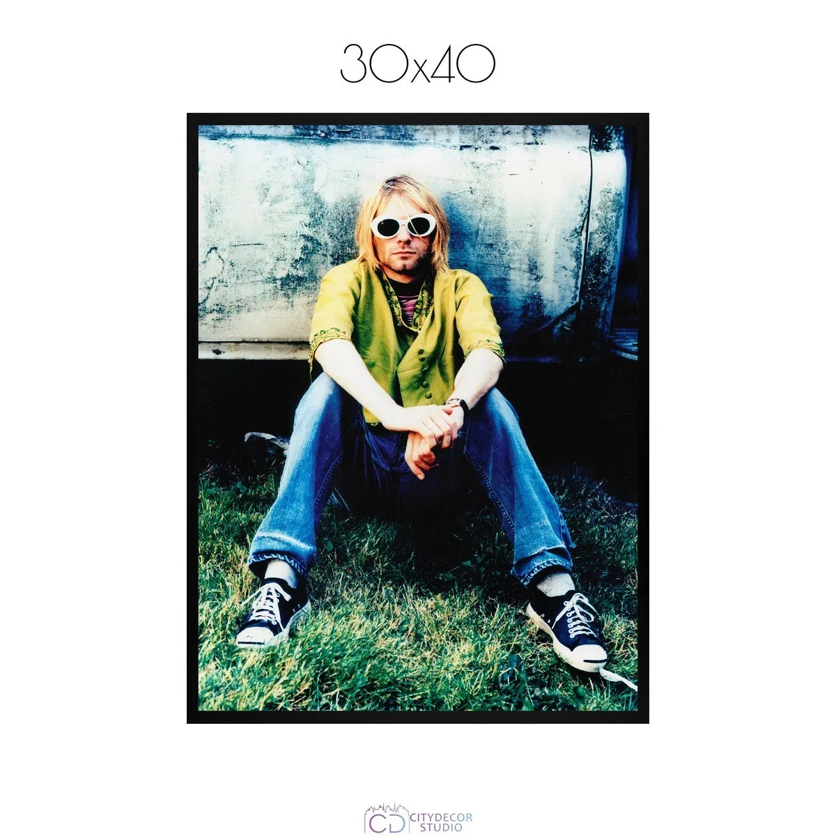 Постер Citydecor Kurt Cobain арт. 6 (1 постер 30x40 см без рамы)