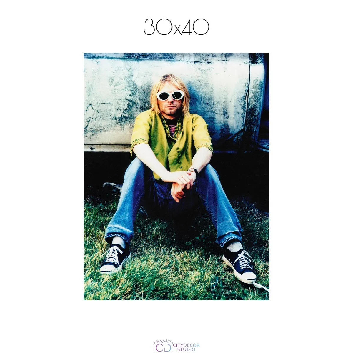 Постер Citydecor Kurt Cobain арт. 6 (1 постер 30x40 см без рамы)