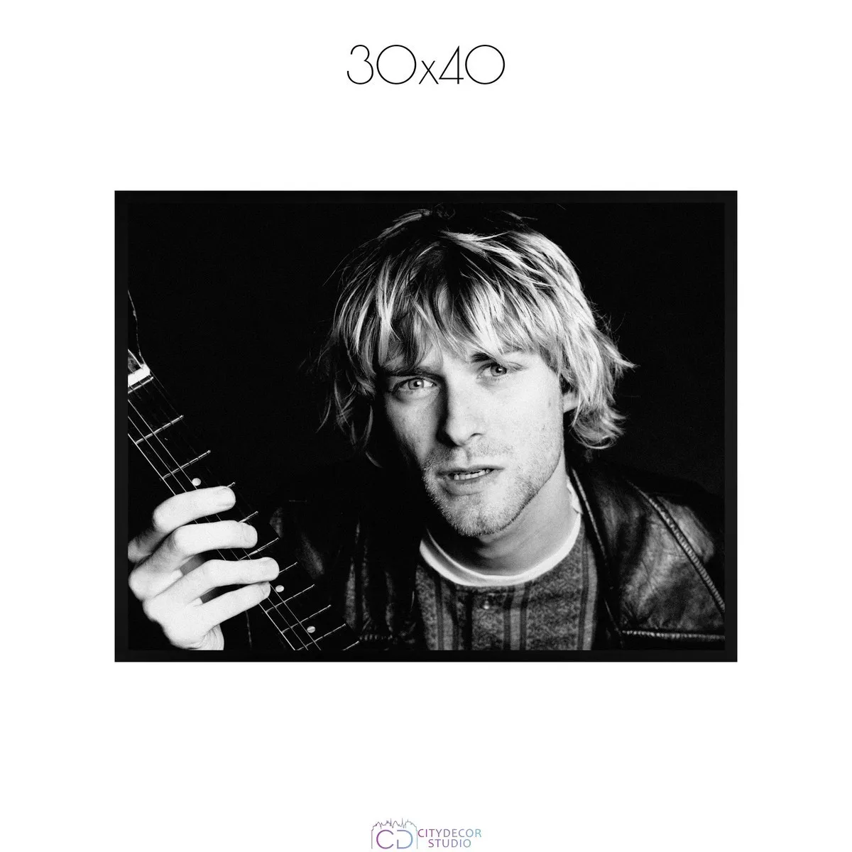 Постер Citydecor Kurt Cobain арт. 9 (1 постер 30x40 см без рамы)
