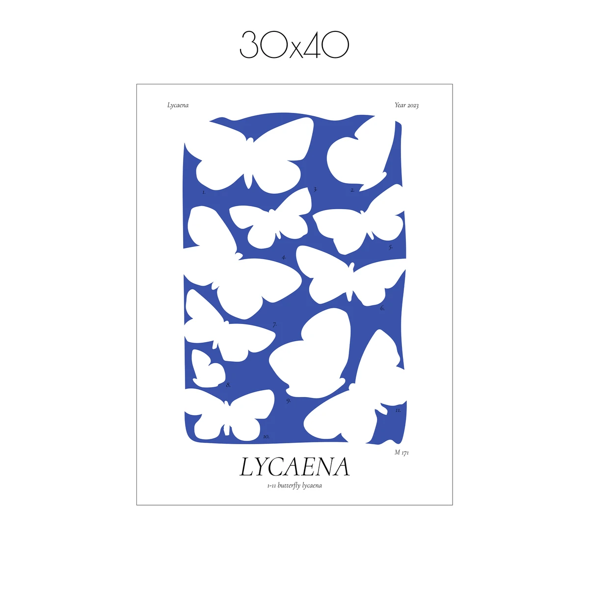 Постер Citydecor Lycaena (1 постер 30x40 см без рамы)