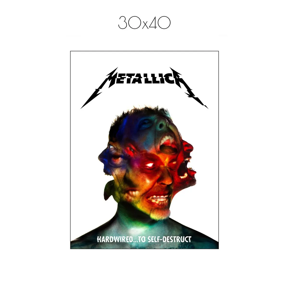 Постер Citydecor Metallica арт. 4 (1 постер 30x40 см без рамы)