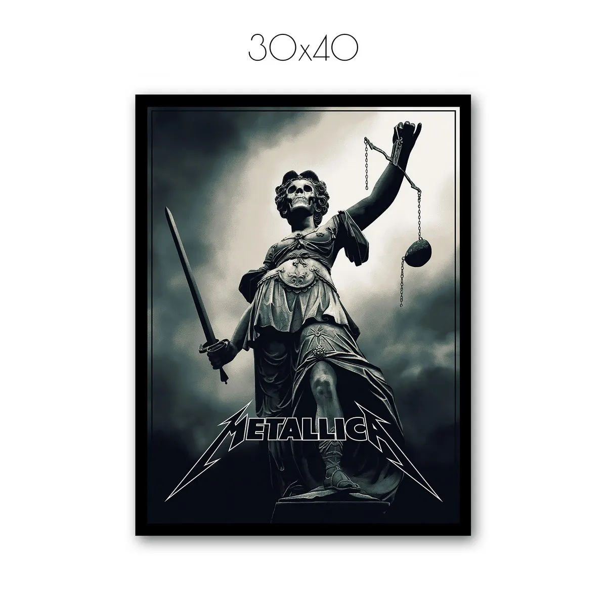 Постер Citydecor Metallica арт. 6 (1 постер 30x40 см без рамы)