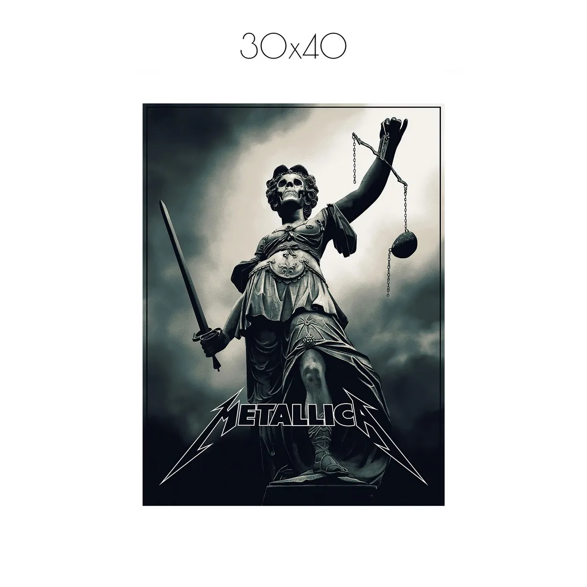 Постер Citydecor Metallica арт. 6 (1 постер 30x40 см без рамы)