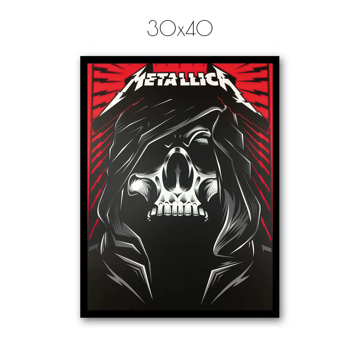 Постер Citydecor Metallica арт. 7 (1 постер 30x40 см без рамы)