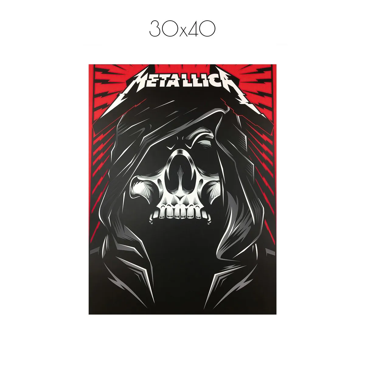 Постер Citydecor Metallica арт. 7 (1 постер 30x40 см без рамы)
