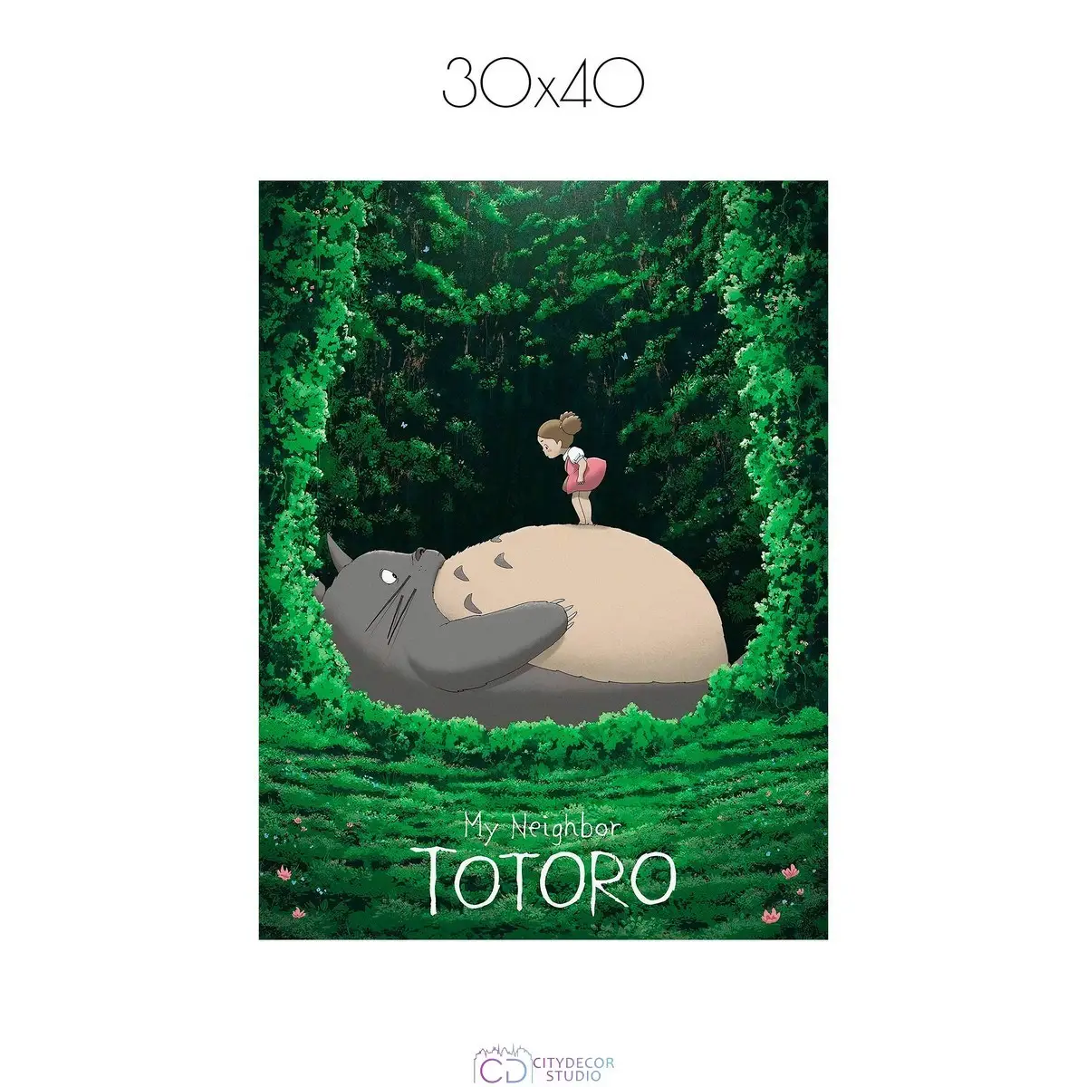 Постер Citydecor Мой сосед Тоторо арт. 1 (1 постер 30x40 см без рамы)