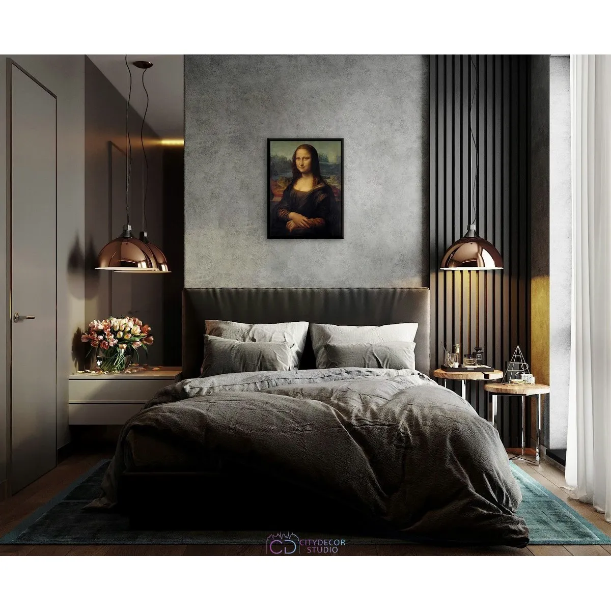 Постер Citydecor "Мона Лиза", Леонардо да Винчи. Репродукция (1 постер 30x40 см без рамы)