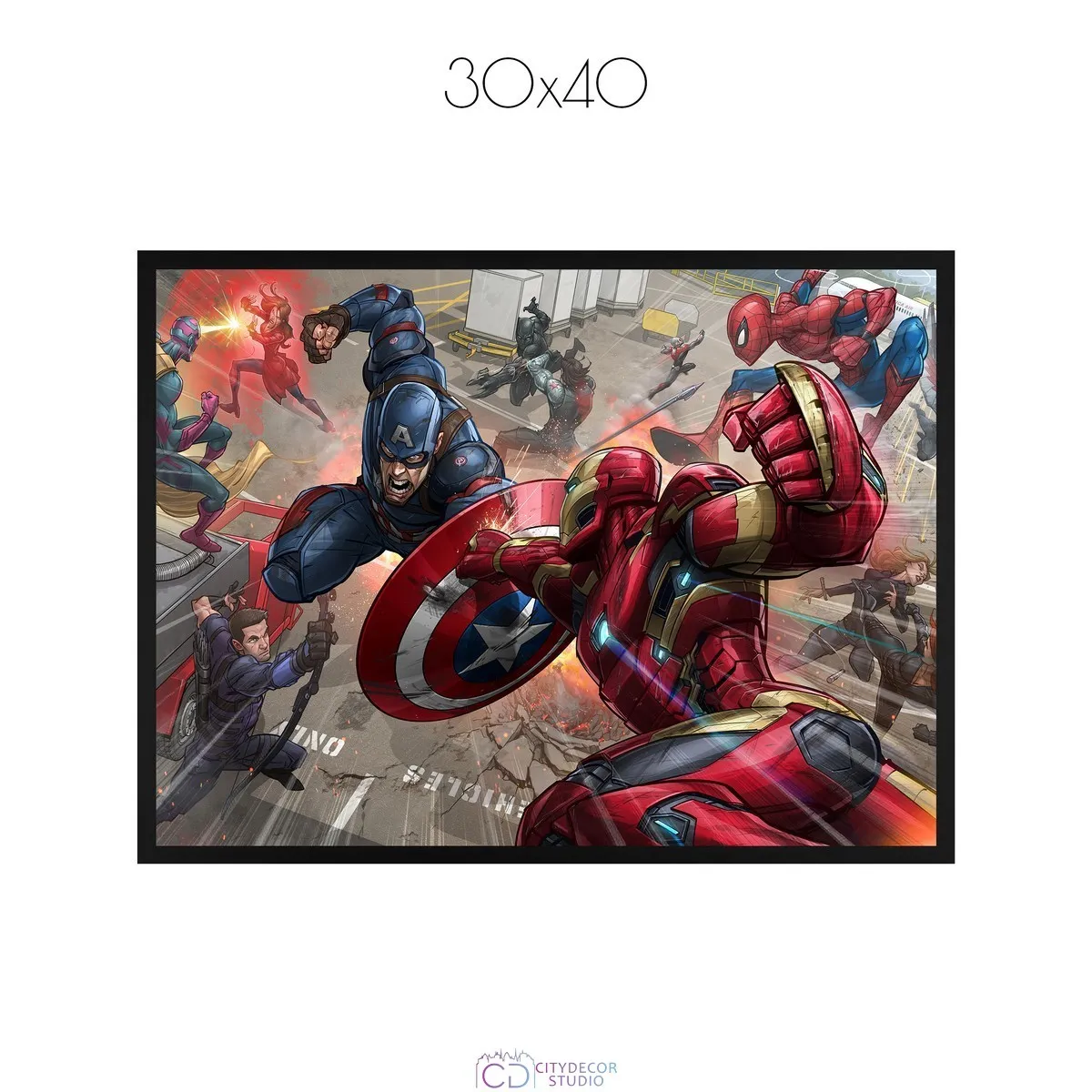 Постер Citydecor Мстители арт. 19 (1 постер 30x40 см без рамы)
