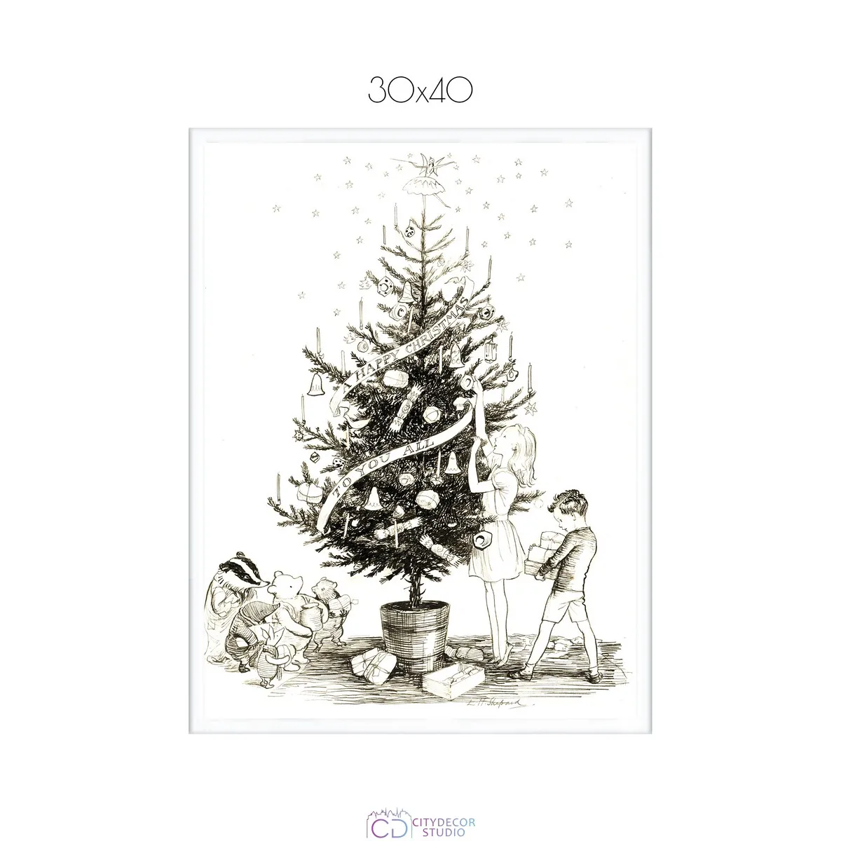 Постер Citydecor New Year арт. 8 (1 постер 30x40 см без рамы)
