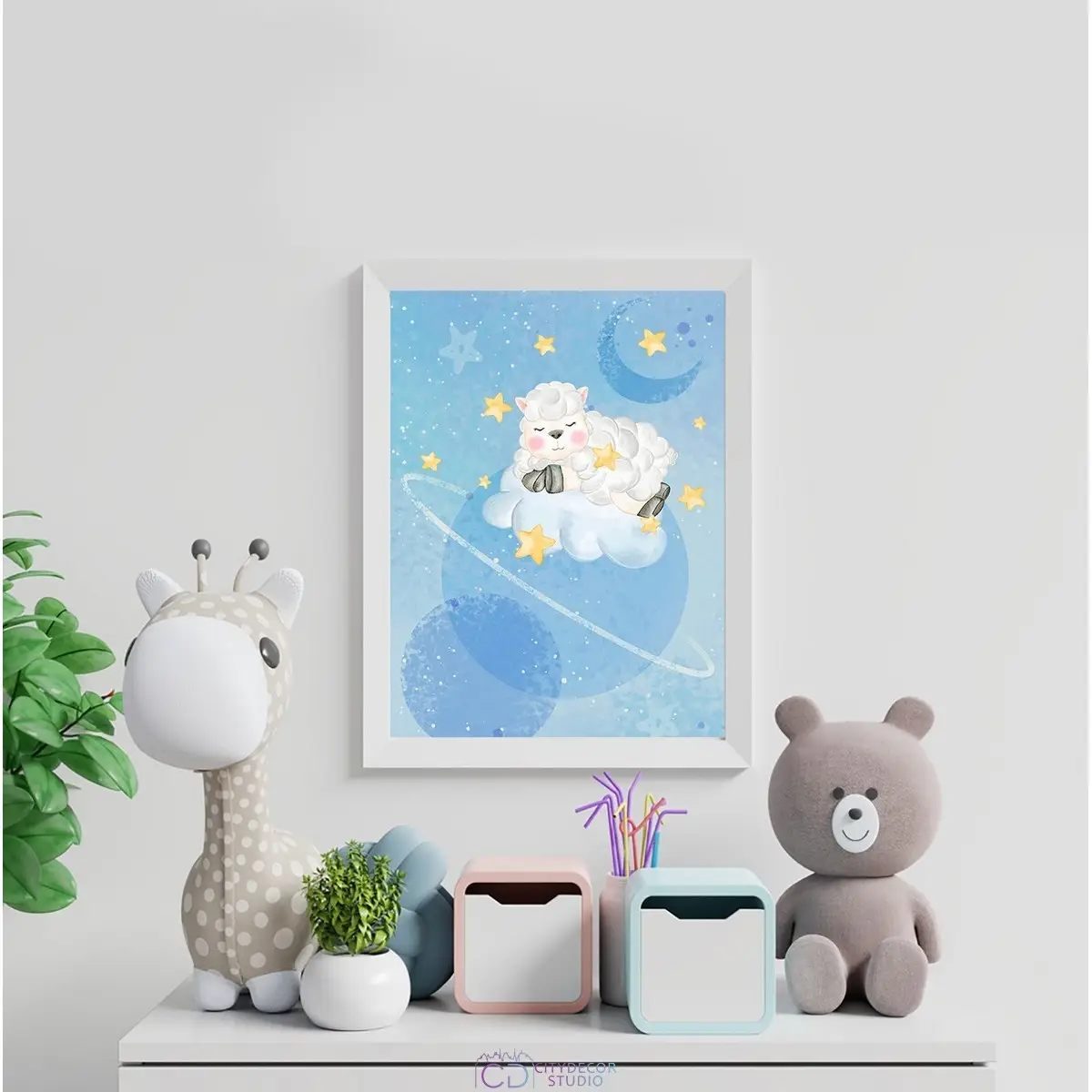 Дизайнерский постер Citydecor Овечки арт. 13 (1 постер 30x40 см без рамы)