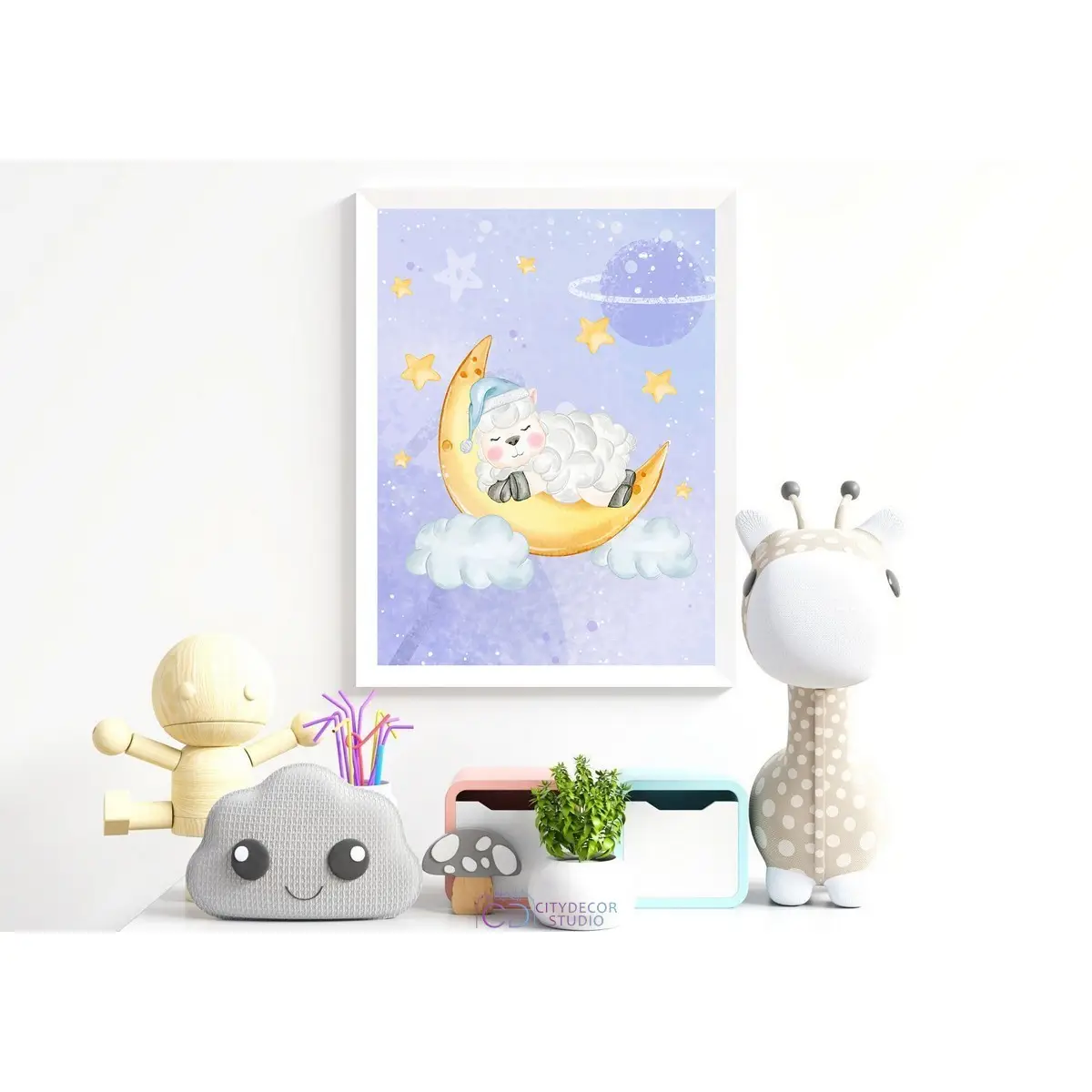 Дизайнерский постер Citydecor Овечки арт. 14 (1 постер 30x40 см без рамы)