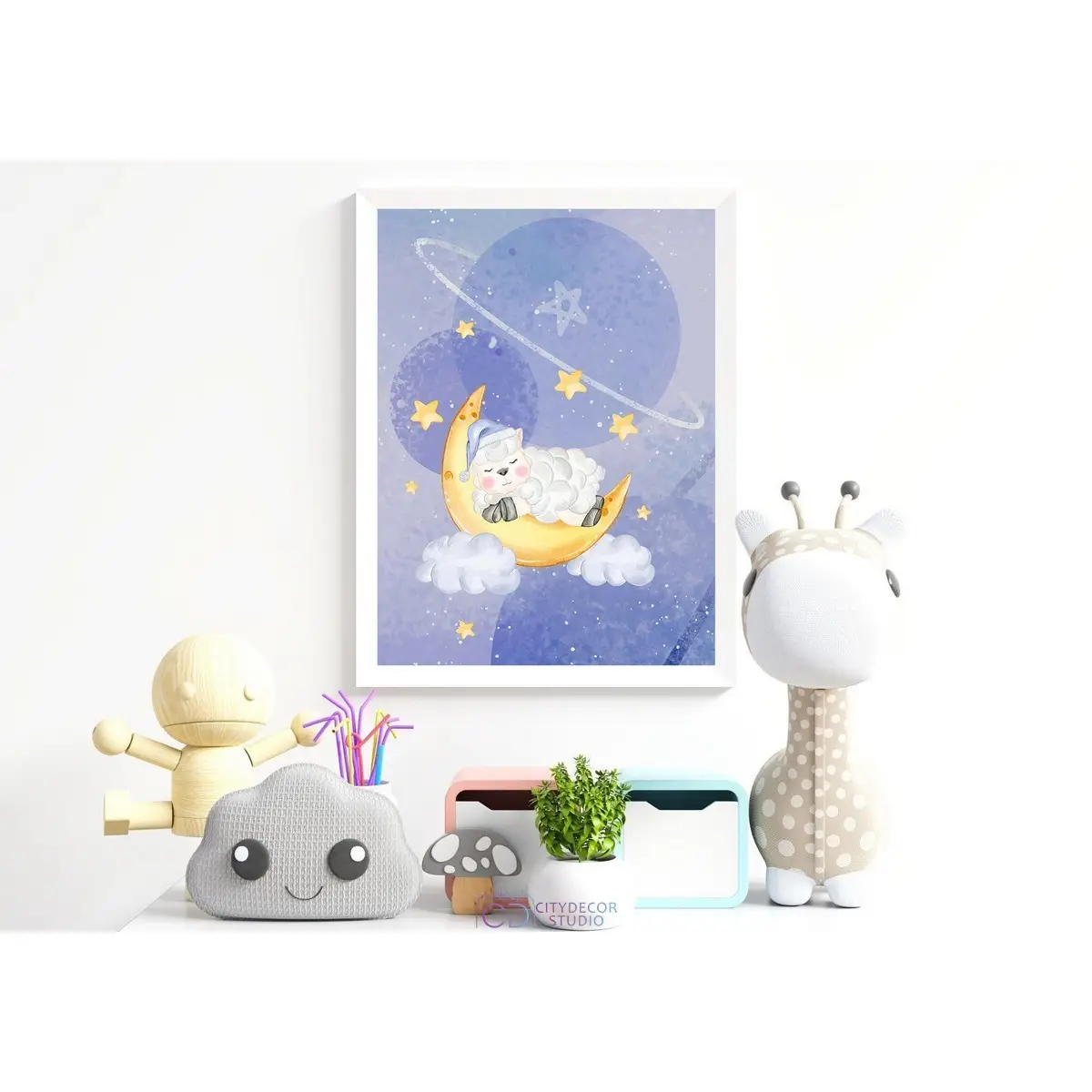 Дизайнерский постер Citydecor Овечки арт. 15 (1 постер 30x40 см без рамы)
