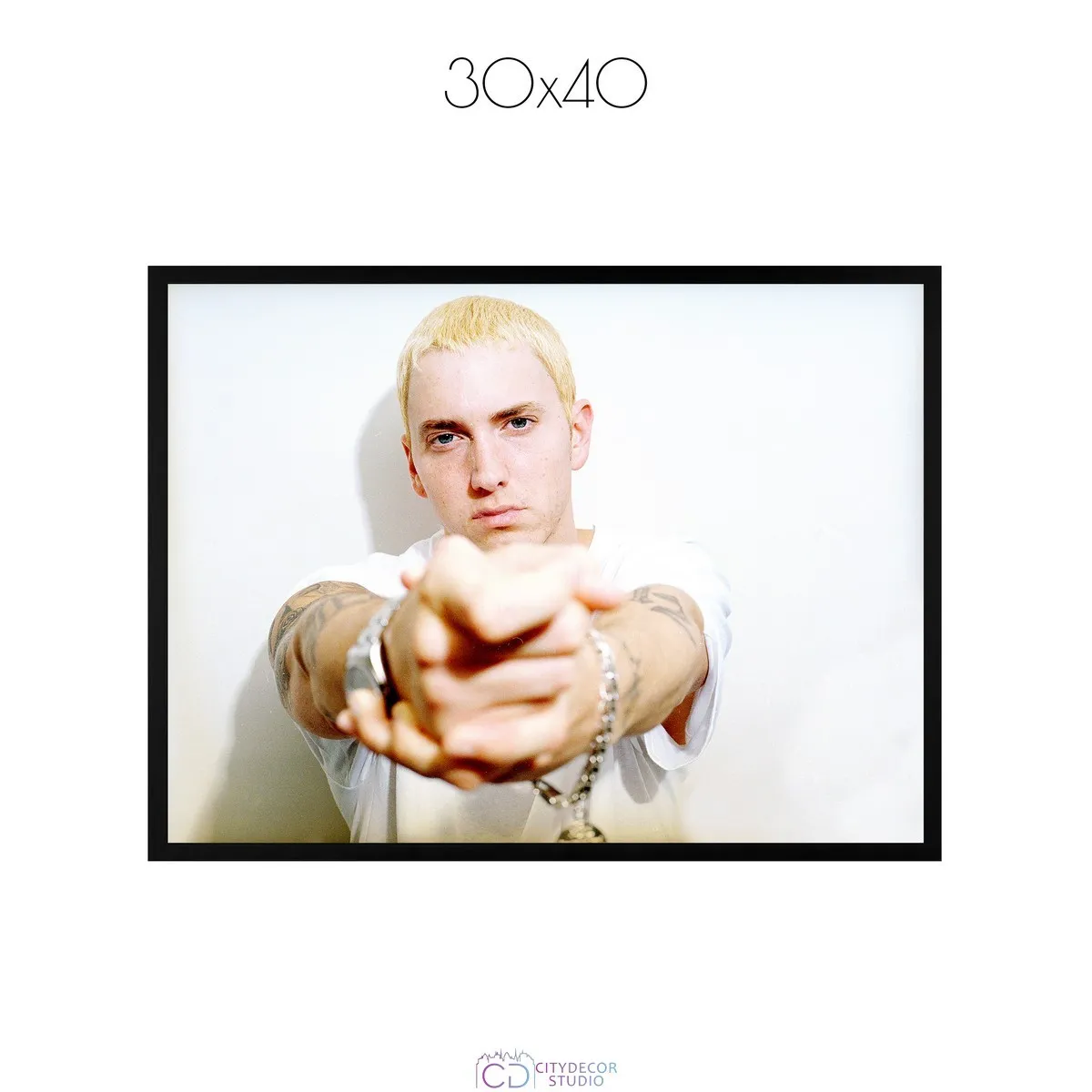 Постер Citydecor Eminem арт. 1 (1 постер 30x40 см без рамы)