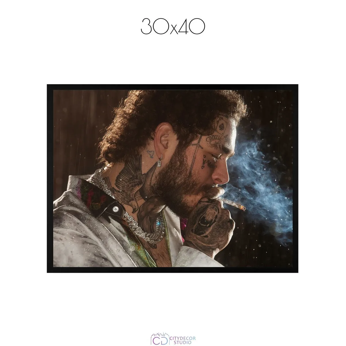 Постер Citydecor Post Malone арт. 1 (1 постер 30x40 см без рамы)