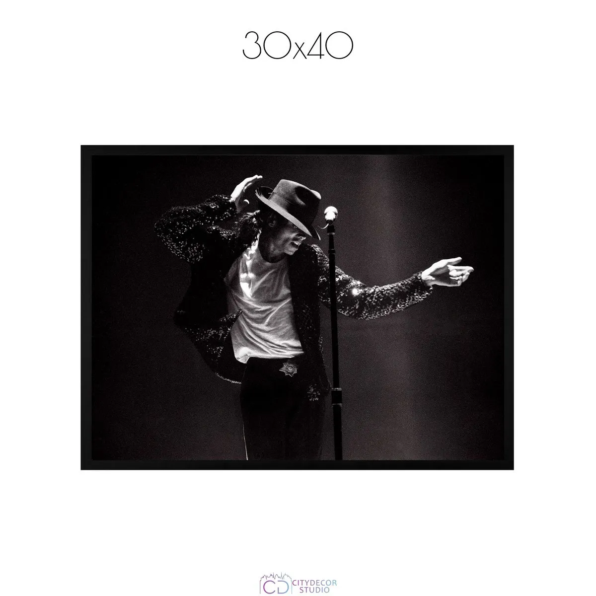 Постер Citydecor Michael Jackson арт. 1 (1 постер 30x40 см без рамы)