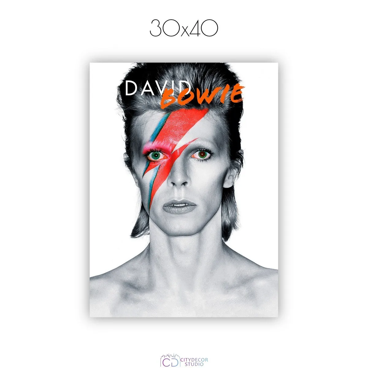 Постер Citydecor David Bowie арт. 1 (1 постер 30x40 см без рамы)