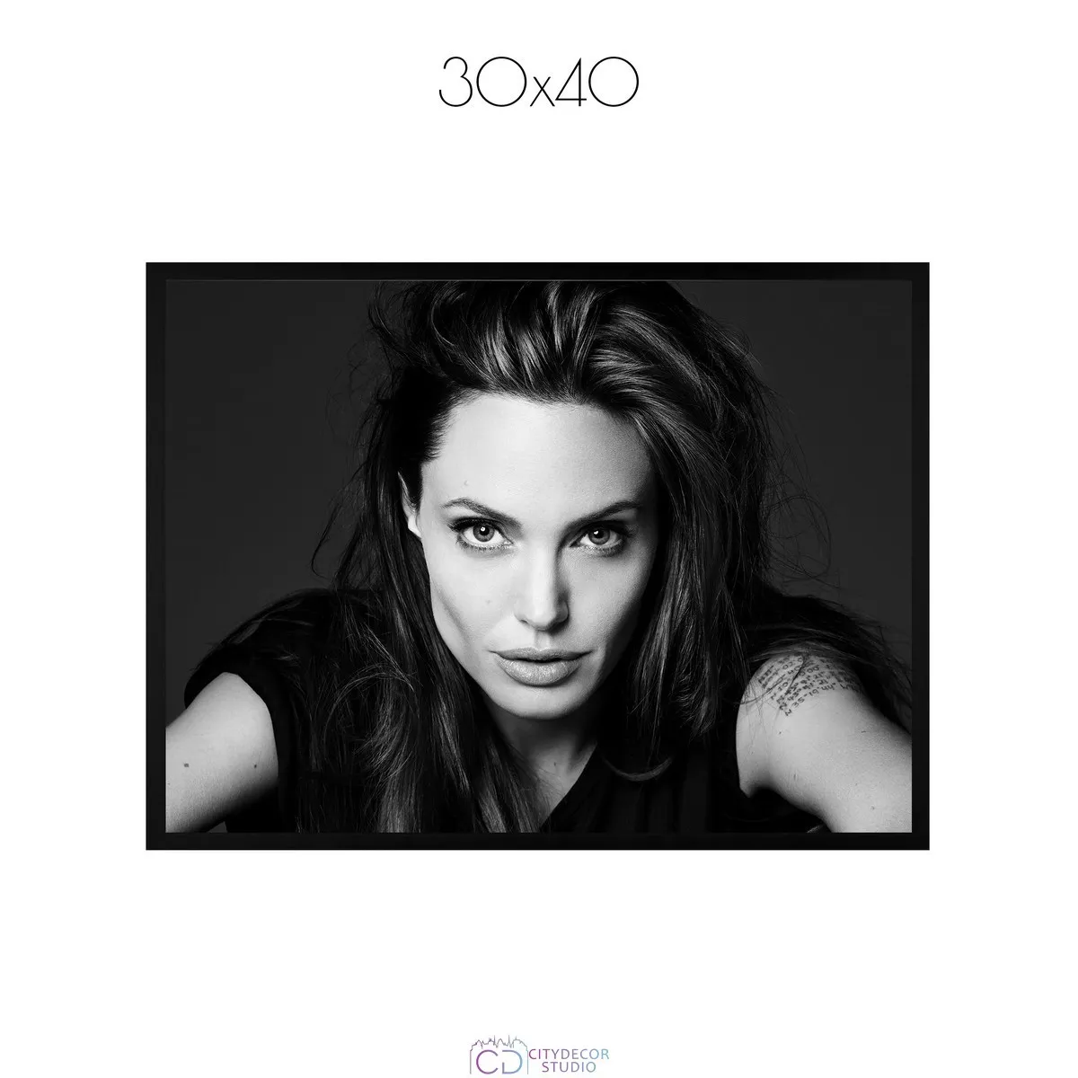 Постер Citydecor Angelina Jolie арт. 1 (1 постер 30x40 см без рамы)
