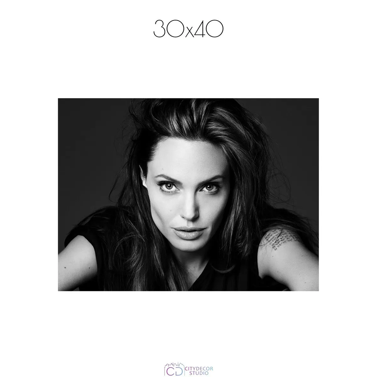 Постер Citydecor Angelina Jolie арт. 1 (1 постер 30x40 см без рамы)