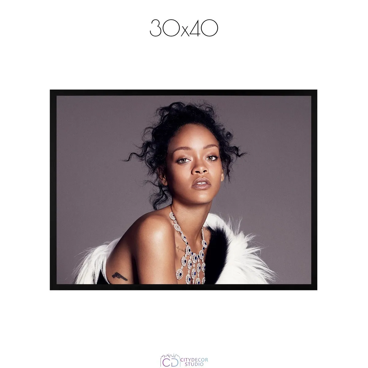 Постер Citydecor Rihanna арт. 1 (1 постер 30x40 см без рамы)
